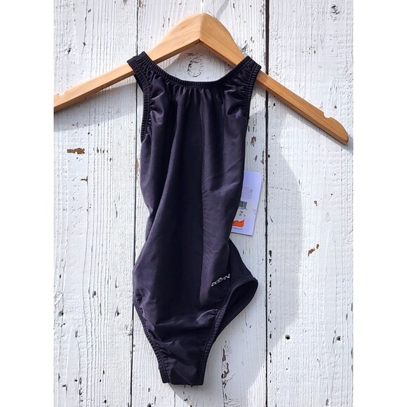 Dolfin Girls Baby Black One Piece Swimsuit Sz 24 Months - Picture 1 of 5